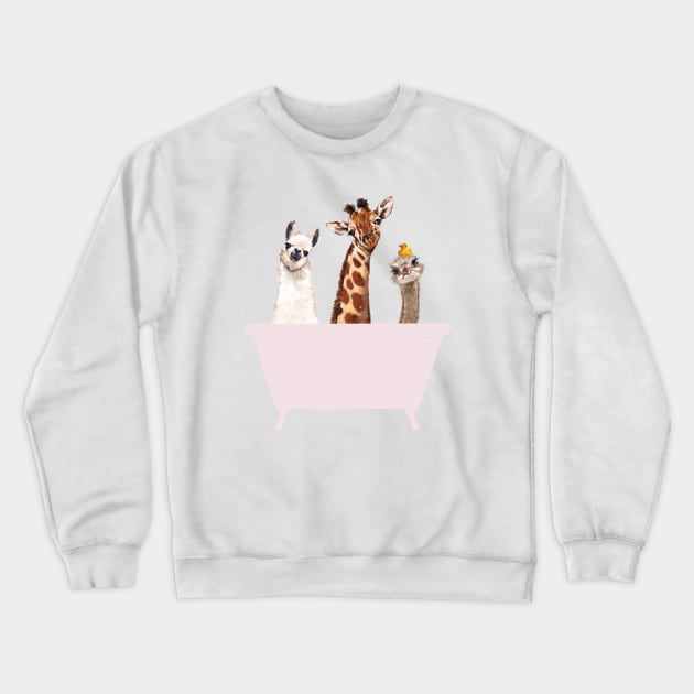 Playful Gangs in Bathtub Blue Crewneck Sweatshirt by bignosework